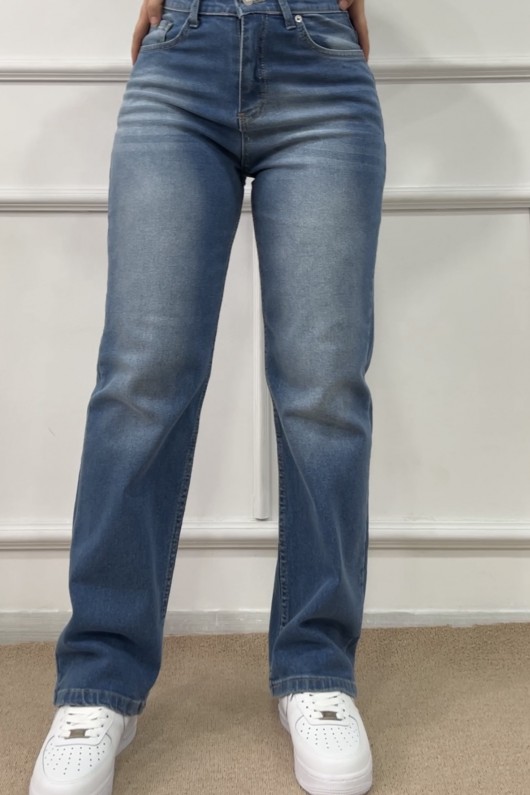 Straight Likralı Kot Pantolon Mavi 4013