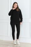 Kadın Sweatshirt İçi Şardonlu Siyah 1027