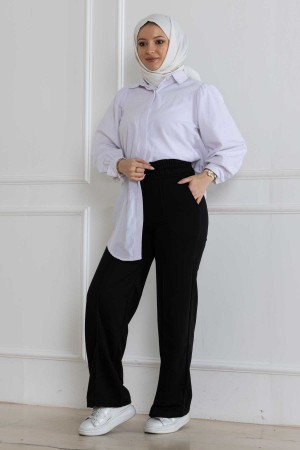 Eşofman Palazzo Pantolon Si̇yah 3003