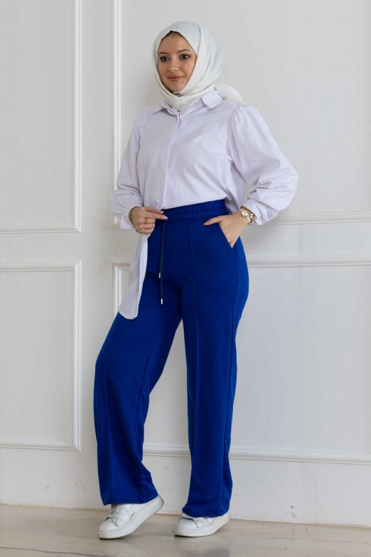 Eşofman Palazzo Pantolon Mavi̇ 3003