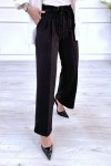 Kadın Dabıl Kemeri İp Detaylı Palazzo Pantolon Siyah 2501 Kadın Dabıl Kemeri İp Detaylı Palazzo Pantolon Siyah 2501