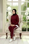 Tunik Takım Kapüşonlu Bordo 3004