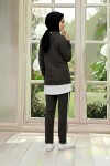 Tunik Takım Kapüşonlu Füme 3004