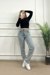 Straight Likralı Kot Pantolon Buz Mavi 4013