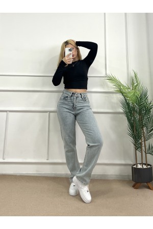 Straight Likralı Kot Pantolon Buz Mavi 4013