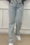 Straight Likralı Kot Pantolon Buz Mavi 4013