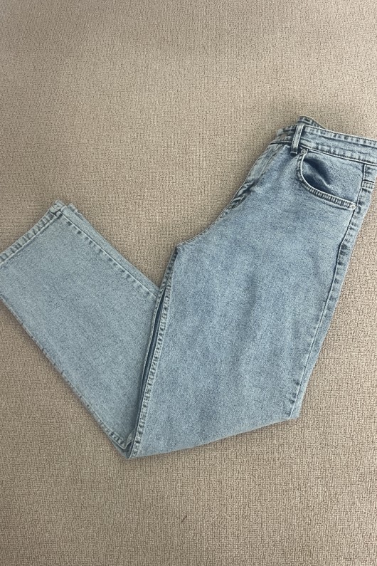 Straight Likralı Kot Pantolon Buz Mavi 4013