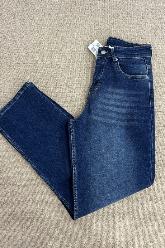 Straight Likralı Kot Pantolon Koyu Mavi 4013