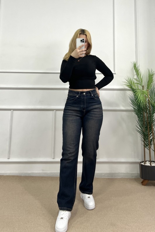 Straight Likralı Kot Pantolon Kahve Tint 4013